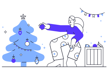 Prepairing for Christmas PNG, SVG