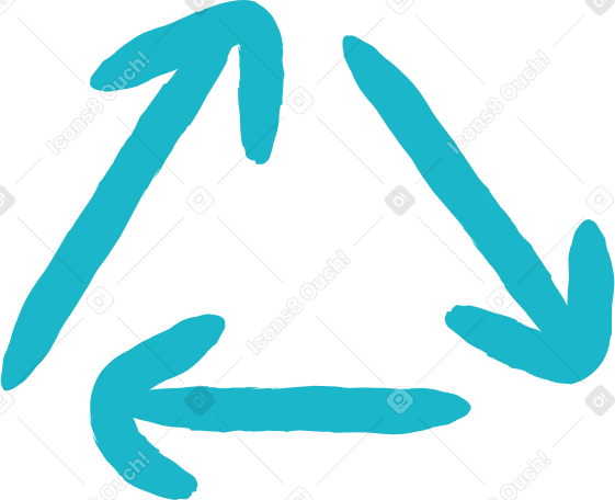 circular arrows Illustration in PNG, SVG