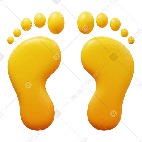 3D footprints PNG, SVG