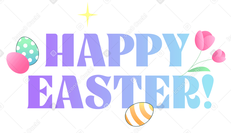 用鸡蛋和鲜花发短信复活节快乐 PNG, SVG