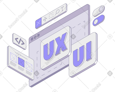 使用工具栏和网页设计界面文本为 ux/ui 写字动态插图，格式有GIF、Lottie (JSON)、AE