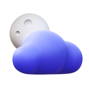 moon and cloud PNG, SVG