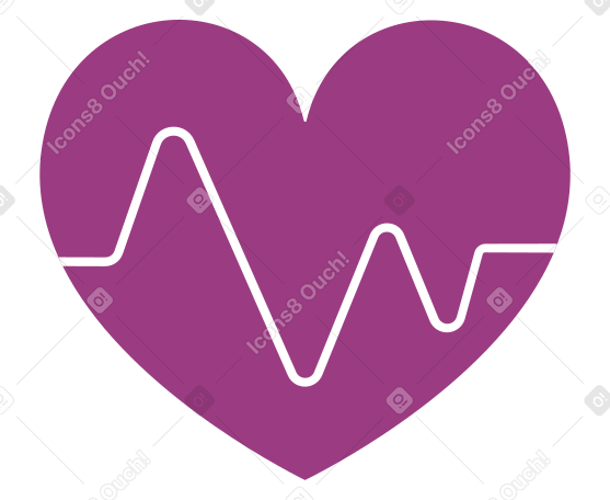Heartbeat Illustration in PNG, SVG