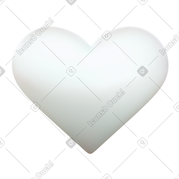 White heart  PNG, SVG