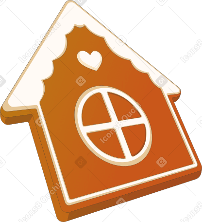 gingerbread house PNG, SVG