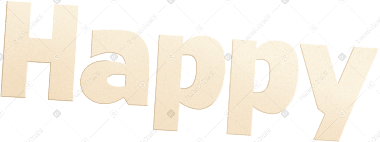 happy text PNG, SVG