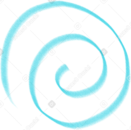 blue round spiral Illustration in PNG, SVG