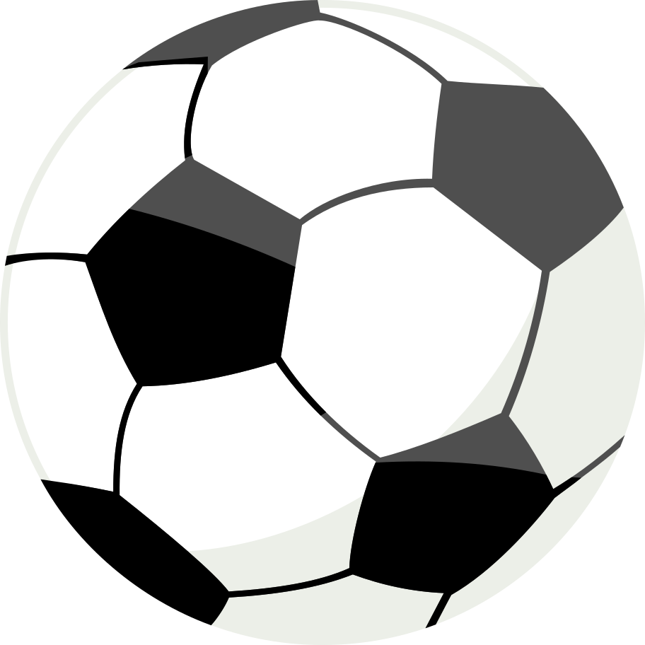 Soccer ball with shadows Illustration in PNG, SVG