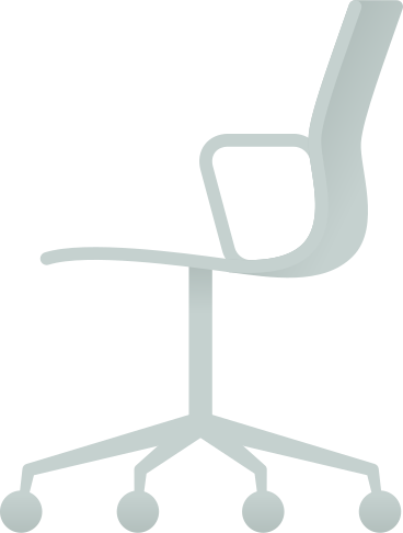 chaise d'ordinateur à dossier incurvé PNG, SVG