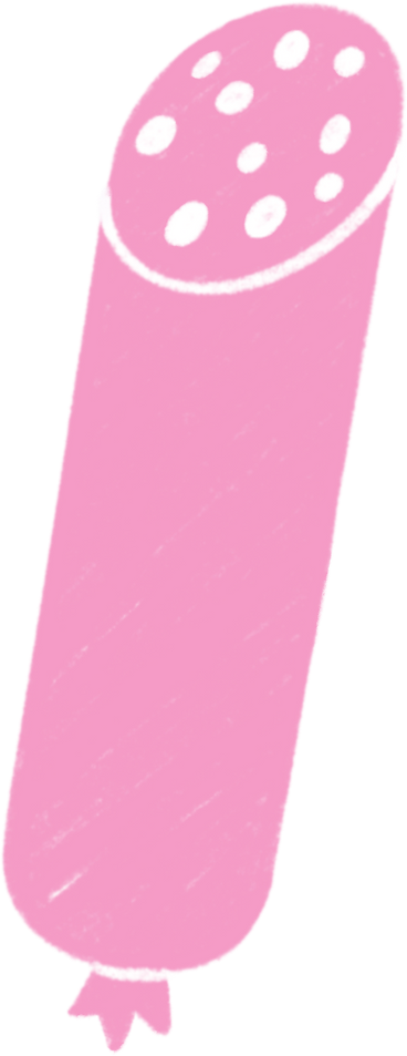 pink sausage PNG, SVG