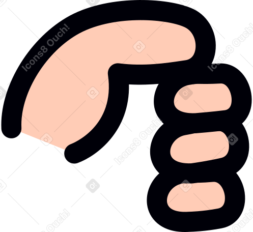 fingers of character Illustration in PNG, SVG