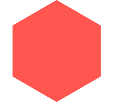 Шестиугольник красный в PNG, SVG