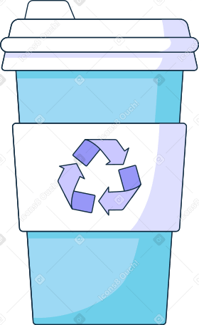 recyclable cup Illustration in PNG, SVG
