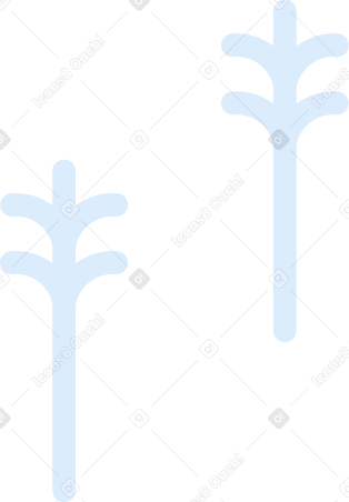 two trees Illustration in PNG, SVG