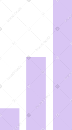 lilac bar chart Illustration in PNG, SVG