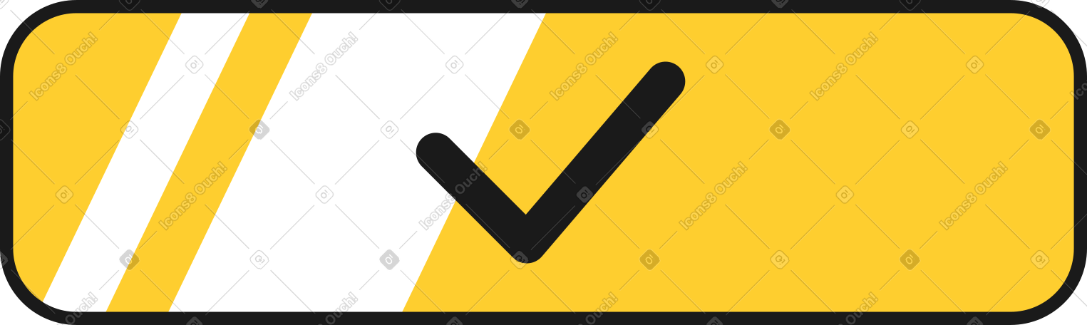 yellow box with check mark PNG, SVG