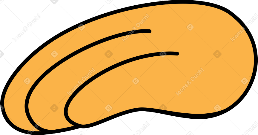yellow hand with fingers PNG, SVG