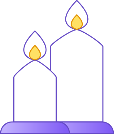 Group candles PNG, SVG