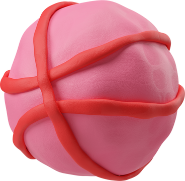 Pink dribbble logo PNG, SVG