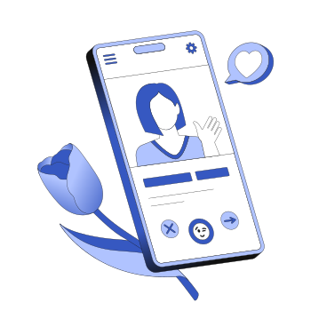 Profile on dating app PNG, SVG