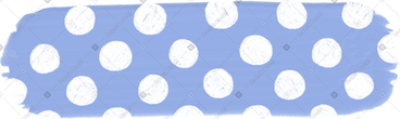 Blue polka dot washi tape sticker PNG, SVG