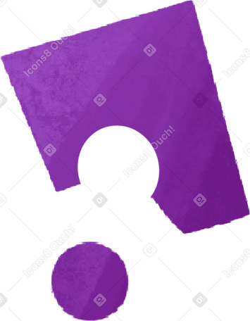purple piece of paper with a circle PNG, SVG