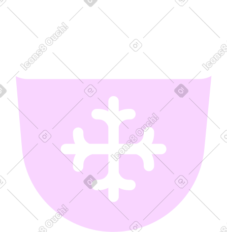 mitten with snowflake PNG, SVG