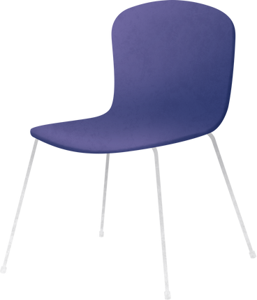 chair with purple seat front PNG, SVG