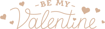 lettering be my valentine PNG, SVG