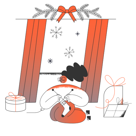 Christmas is coming Illustration in PNG, SVG
