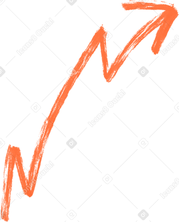 Flecha naranja PNG, SVG