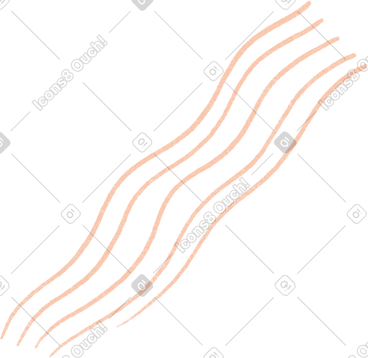 Wavy beige lines PNG, SVG