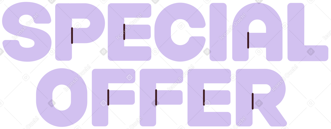 lettering special offer PNG, SVG