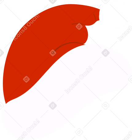 santa claus hat Illustration in PNG, SVG