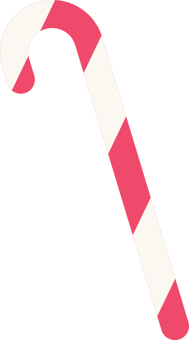 Bastón de caramelo tricolor PNG, SVG