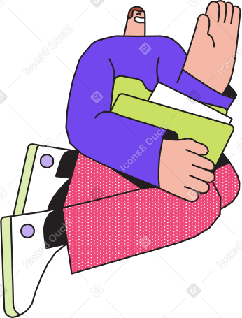 man with a folder in his hands Illustration in PNG, SVG
