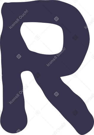letter r в PNG, SVG