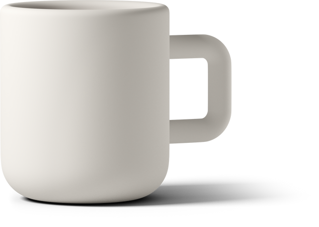 white mug Illustration in PNG, SVG