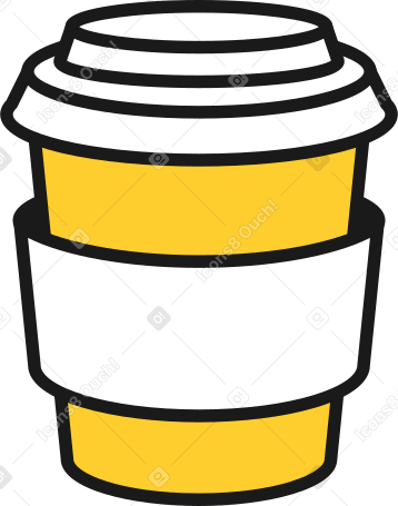 cup with lid Illustration in PNG, SVG