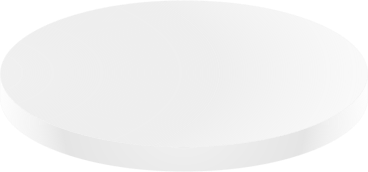 Form der weißen 3d-scheibe PNG, SVG