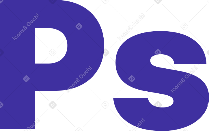 Текст логотипа adobe photoshop в PNG, SVG