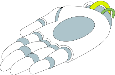 Die handfläche des roboters PNG, SVG