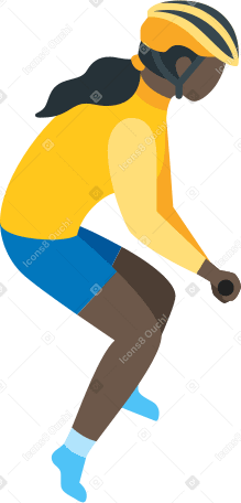 cycliste fille PNG, SVG