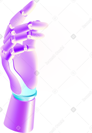 带发光的机器人手臂 PNG, SVG