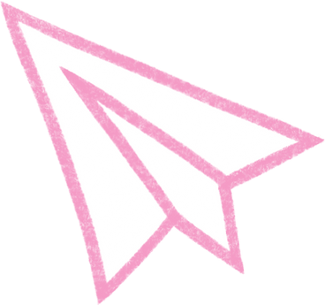 pink paper airplane PNG, SVG