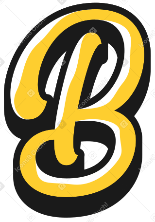 Lettre majuscule b PNG, SVG