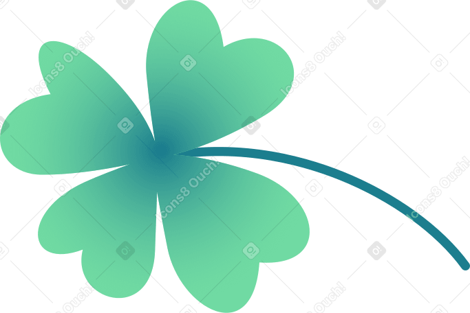 clover leaf Illustration in PNG, SVG