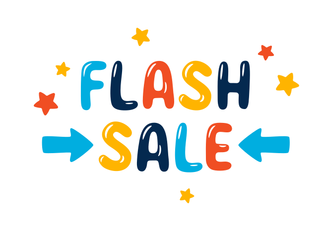 Flash sale Illustration in PNG, SVG