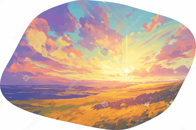 Fond de coucher de soleil PNG, SVG