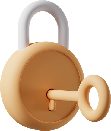 yellow padlock with key PNG, SVG